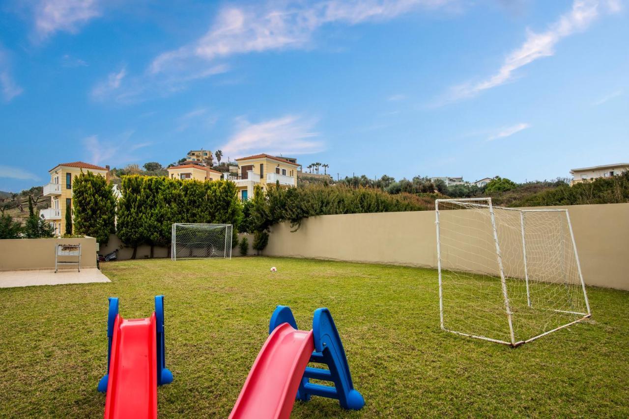 Villa Familia Chania Stalos Bagian luar foto