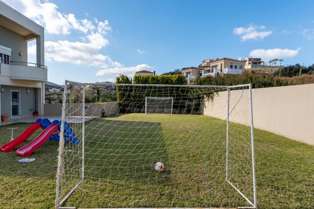 Villa Familia Chania Stalos Bagian luar foto